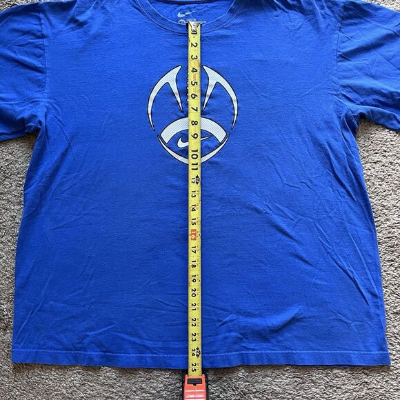 Nike Loose Fit Football Tee – XL – Blue – Swoosh Graphic Shirt - Picture 5 of 6